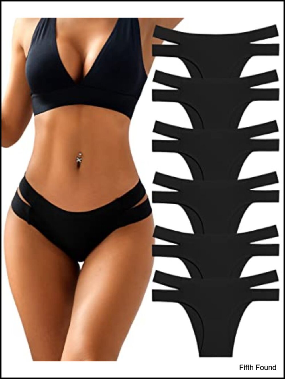 Women's Seamless Low Rise Cheeky Bikini Underwear 6 Pack